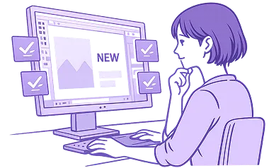 これからのデザイナーは、AIのアウトプットを見極め、目的に合うように改善し、成果へ導く。